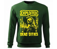 Mikina THE EXPLOITED - DEAD CITIES - zelená