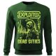 Mikina THE EXPLOITED - DEAD CITIES - zelená
