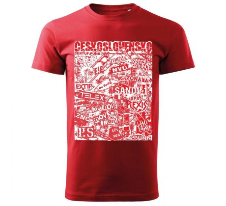 tričko Československo  červené