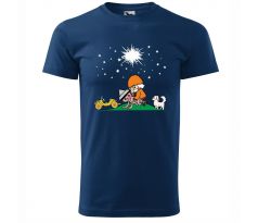 tričko - Večerníček modré