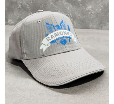 Šiltovka - RAMONES - sivá