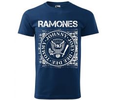 tričko RAMONES- modré