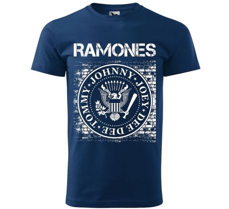 tričko RAMONES- modré
